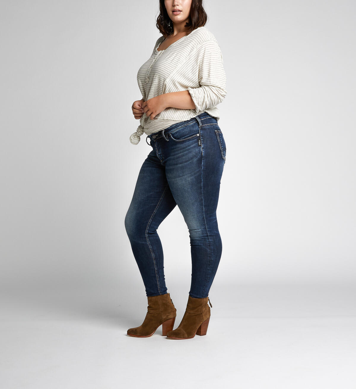 Suki Skinny Mid Rise Dark Wash, , hi-res image number 2