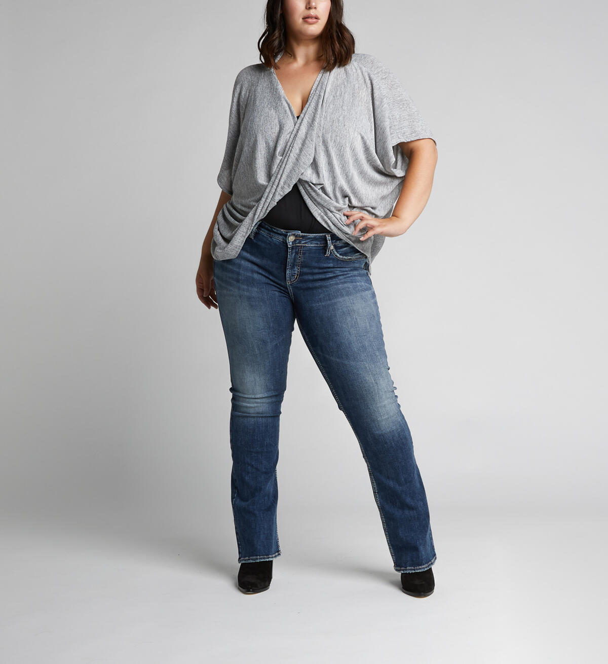 Elyse Slim Boot Mid Dark Wash, , hi-res image number 3