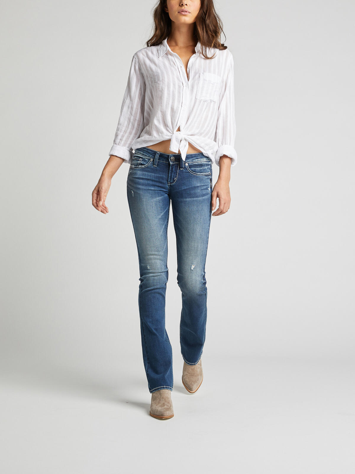 Tuesday Low Rise Slim Bootcut Jeans, , hi-res image number 0