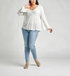 Sally Lace-Trim Peasant Blouse, , hi-res image number 3