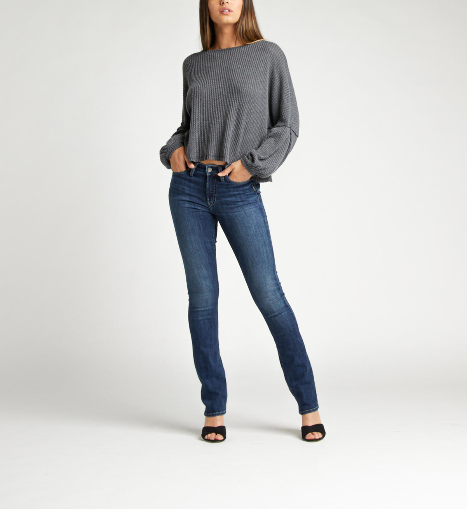 Buy Most Wanted Mid Rise Skinny Bootcut Jeans For Usd 4800 Silver