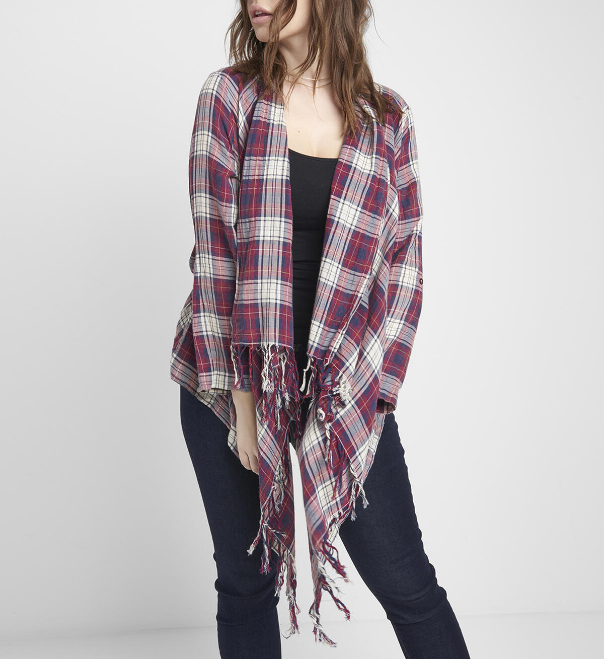 Evie Plaid Shawl, , hi-res image number 0