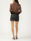 Coated Denim Mini Skirt image number 1