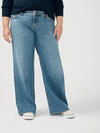Suki Mid Rise Wide Leg Jeans Plus Size image number 3