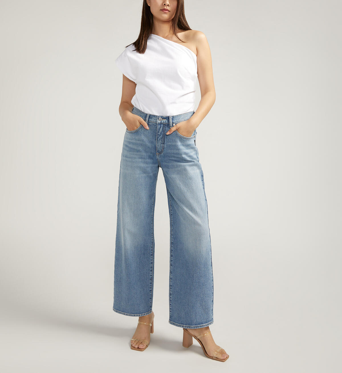 The Slouchy Straight Mid Rise Jeans, , hi-res image number 0