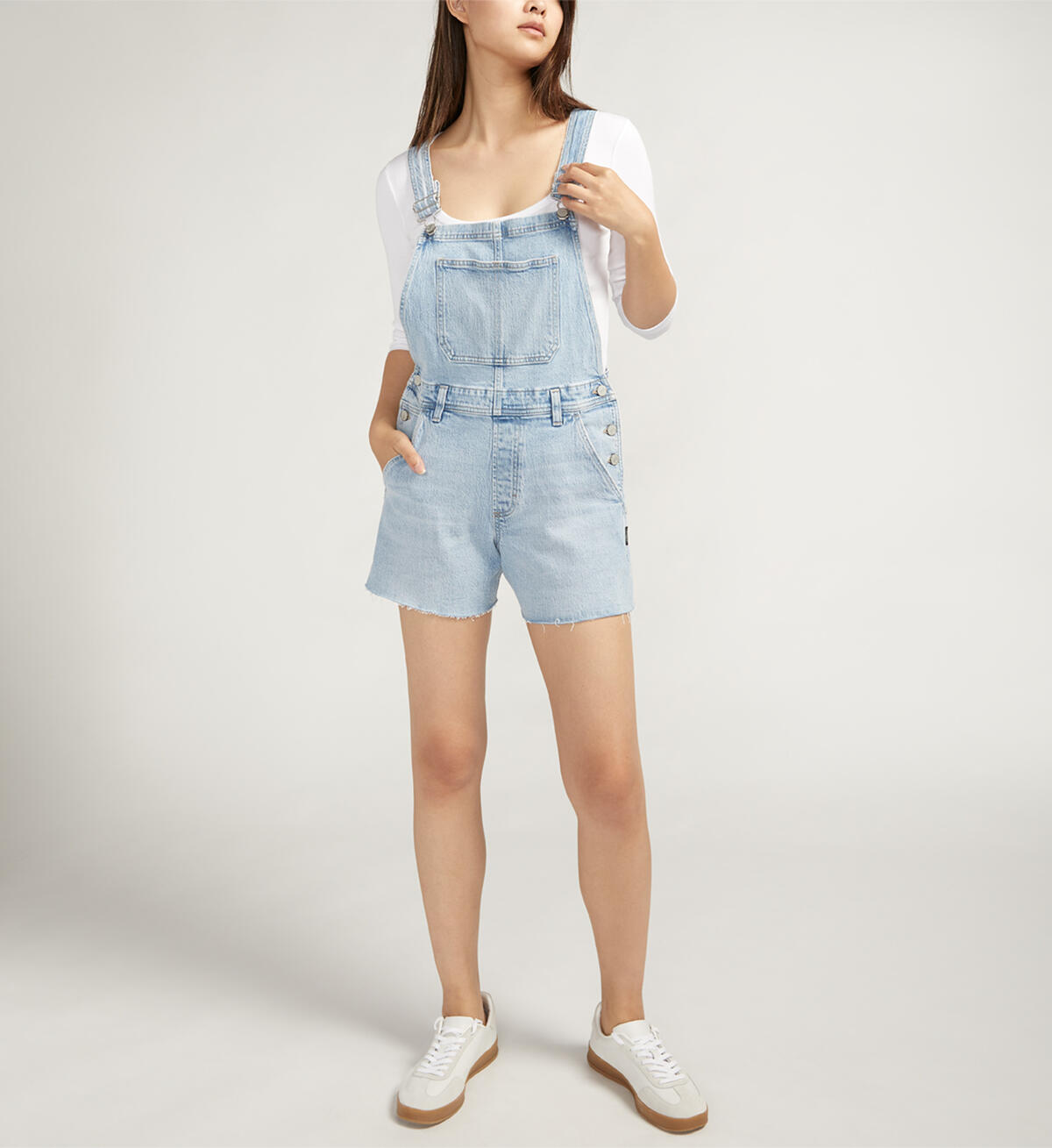 Relaxed Short Overalls, , hi-res image number 0