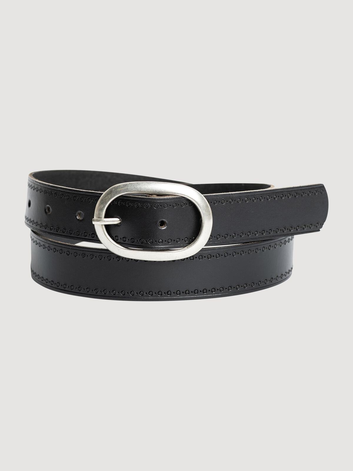Silver Jeans Women's Genuine Leather belt with Vintage feel image number 0}