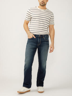 Grayson Classic Fit Straight Leg Knit Flex Jeans