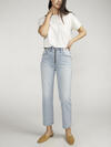 Highly Desirable High Rise Straight Leg Jeans image number 4