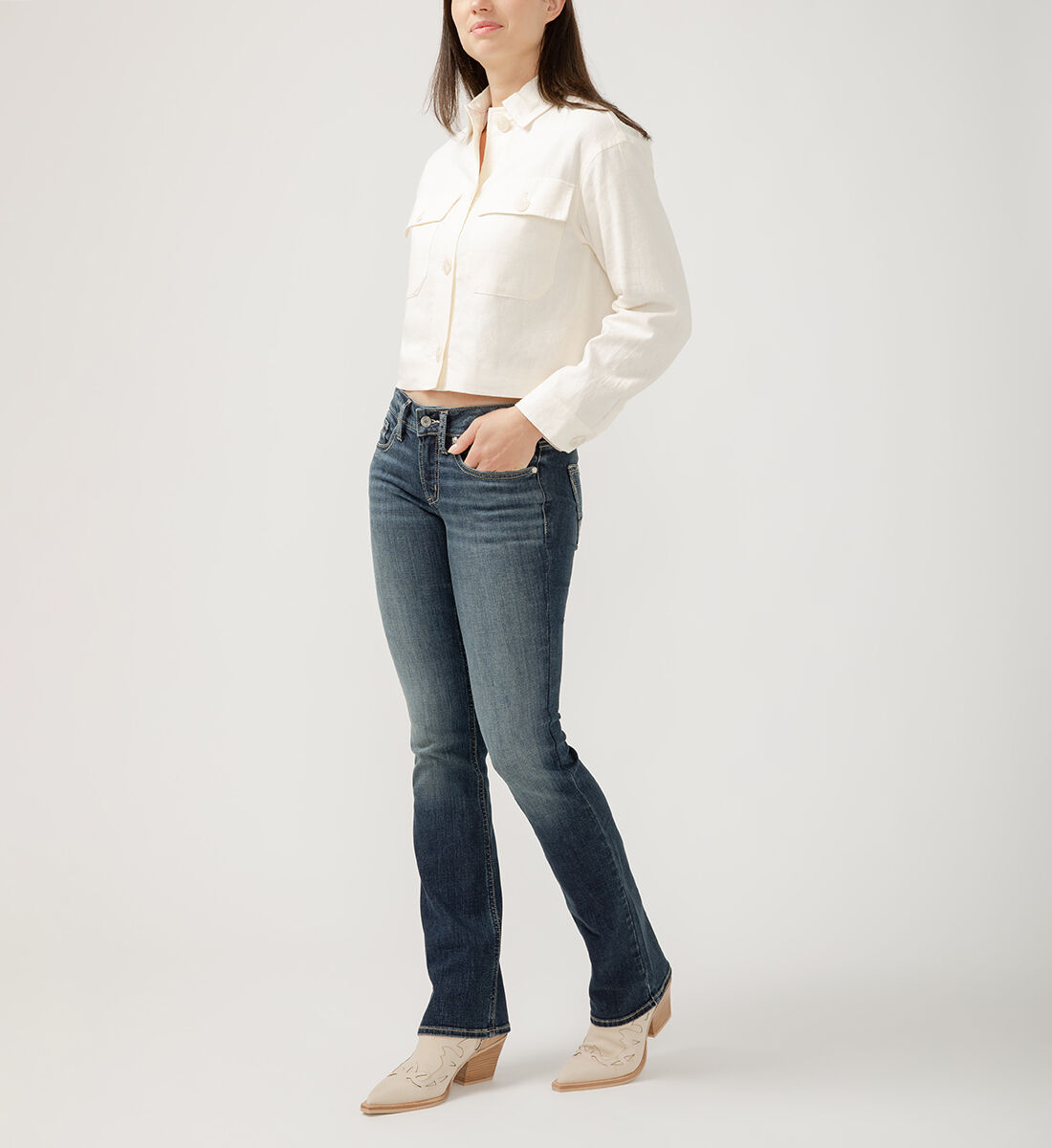 Buy Britt Low Rise Slim Bootcut Luxe Stretch Jeans for USD