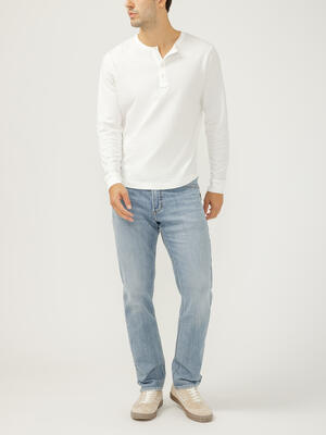 Machray Classic Fit Slim Straight Knit Flex Jeans