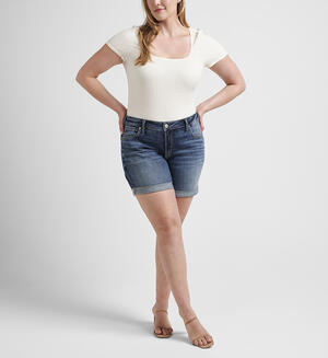 Boyfriend Mid Rise Shorts Plus Size