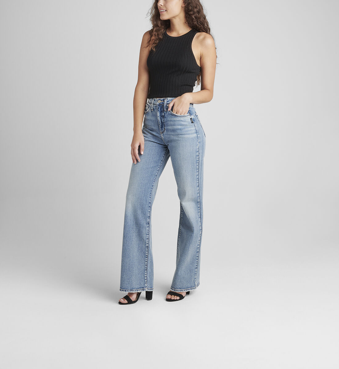 Silver high rise jeans 2025