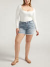 Suki Mid Rise Americana Short Plus Size, , hi-res image number 0