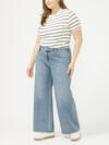 Suki Mid Rise Wide Leg Jeans Plus Size, , hi-res image number 0