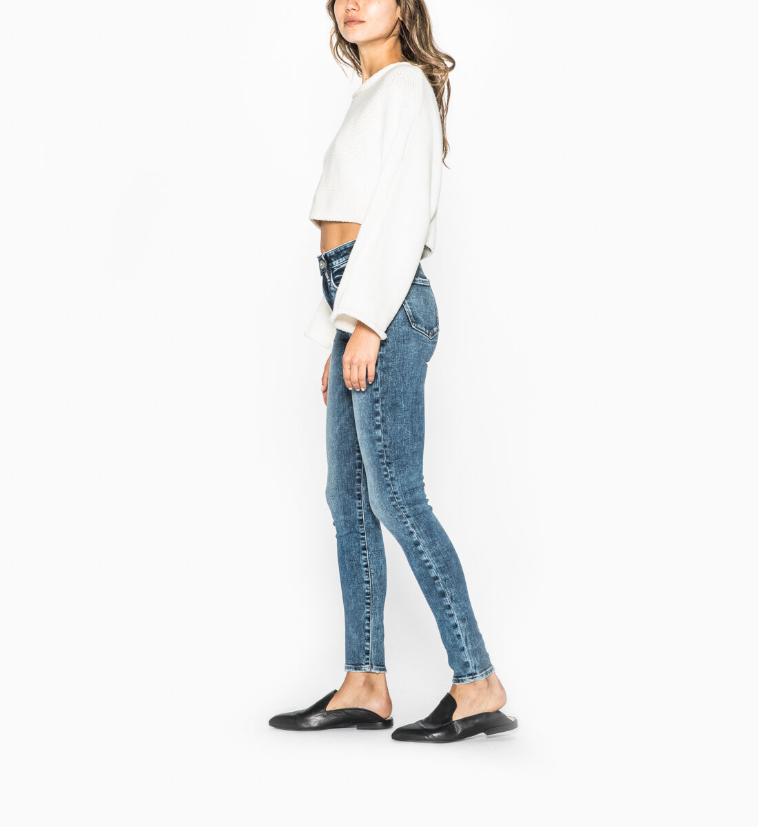 Silver jeans mazy ankle skinny top