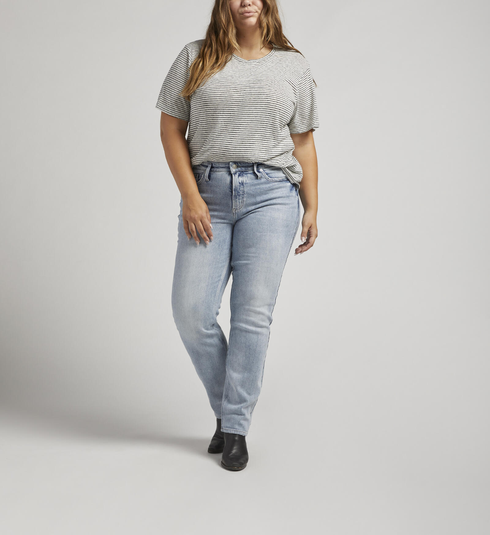 Bot krater kool Buy Most Wanted Mid Rise Straight Leg Jeans Plus Size for USD 54.00 |  Silver Jeans US New