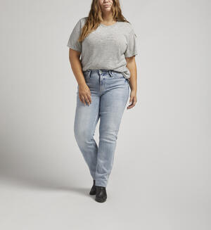Most Wanted Mid Rise Straight Leg Jeans Plus Size
