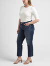 Suki Mid Rise Straight Crop Jeans Plus Size image number 2