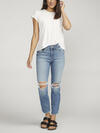 Suki Mid Rise Straight Leg Crop Jeans, Indigo, hi-res image number 0