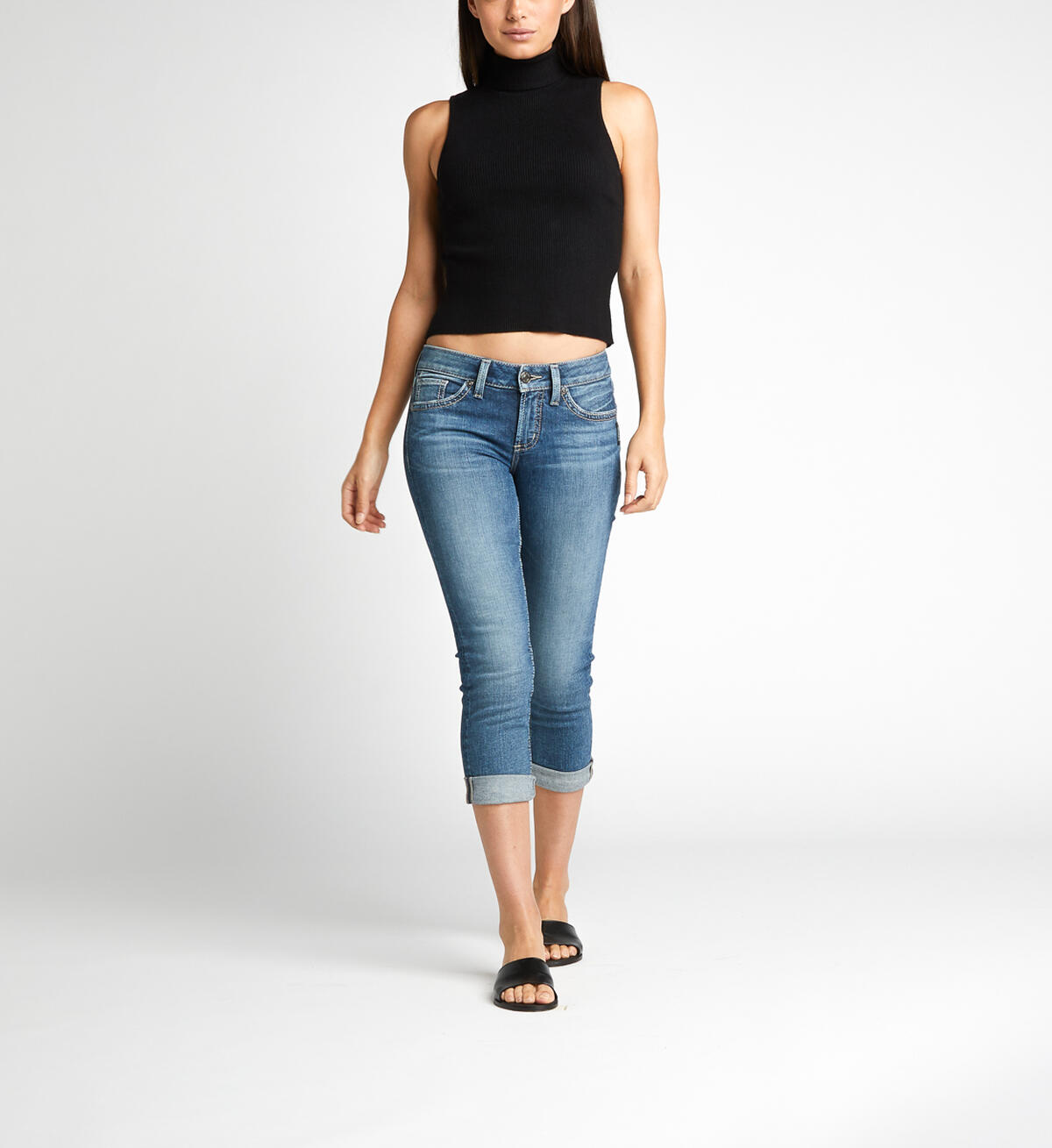 Suki Mid-Rise Curvy Capri, , hi-res image number 0