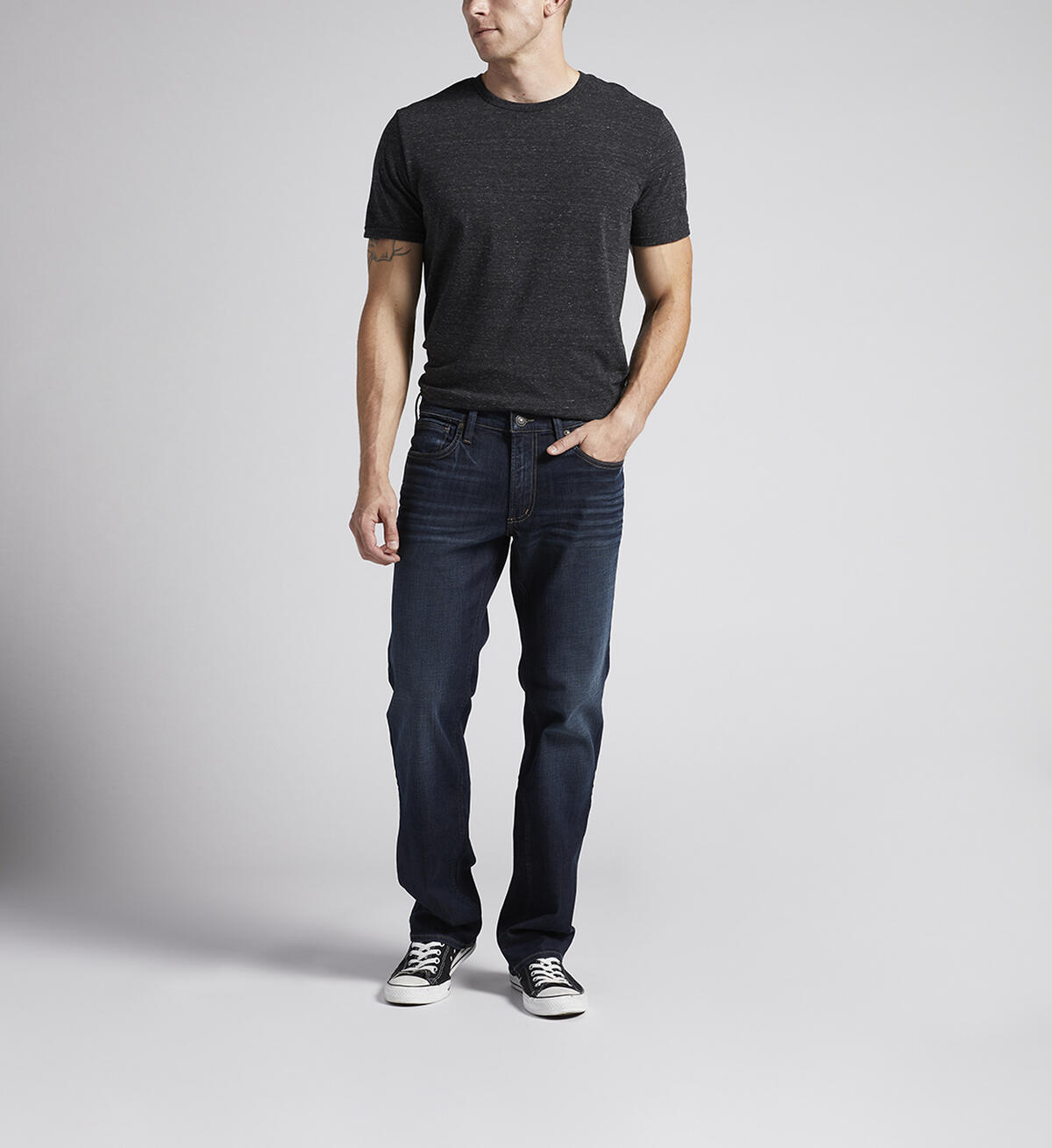 Allan Slim Fit Straight Leg Jeans, Indigo, hi-res image number 0
