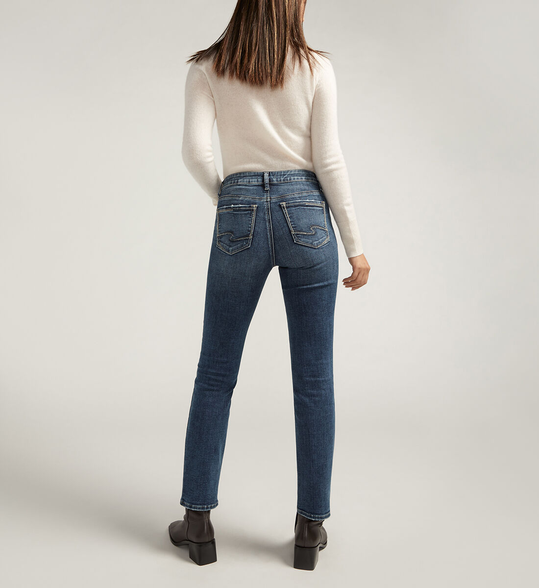 Ameri（アメリ）の「CENTER PRESS STRAIGHT DENIM（デニムパンツ