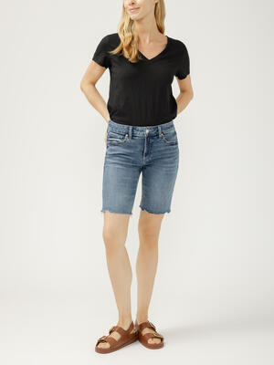 Elyse Mid Rise Bermuda Shorts