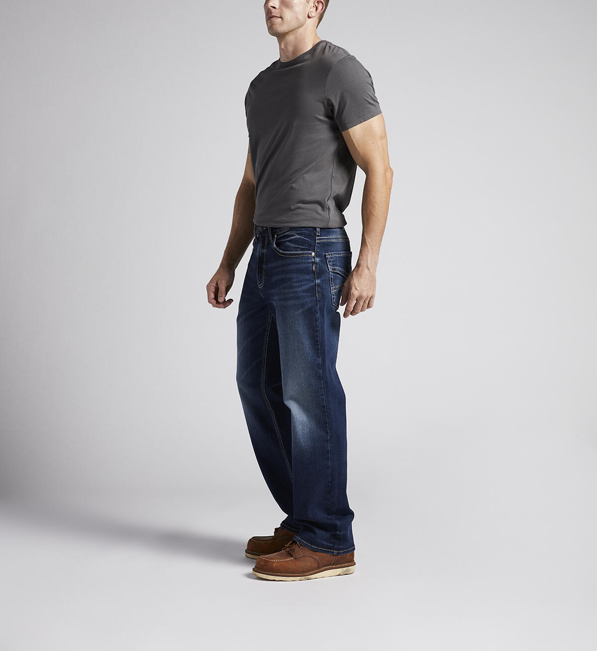 Gordie Relaxed Fit Straight Leg Jeans, Indigo, hi-res image number 2
