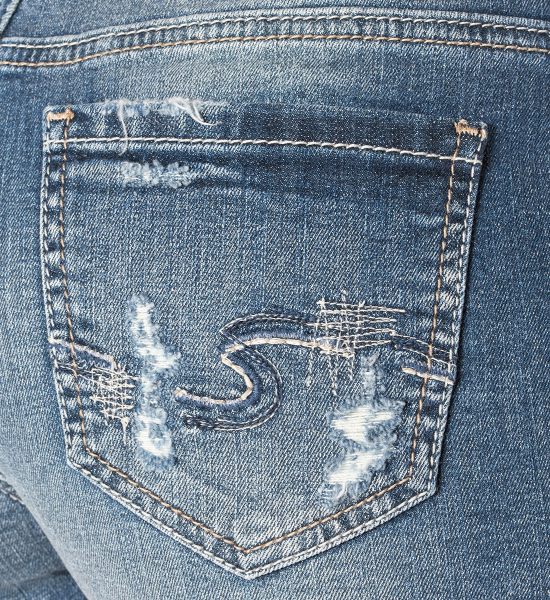 Buy Berkley Short Medium Wash for USD 59.00 Silver Jeans US New