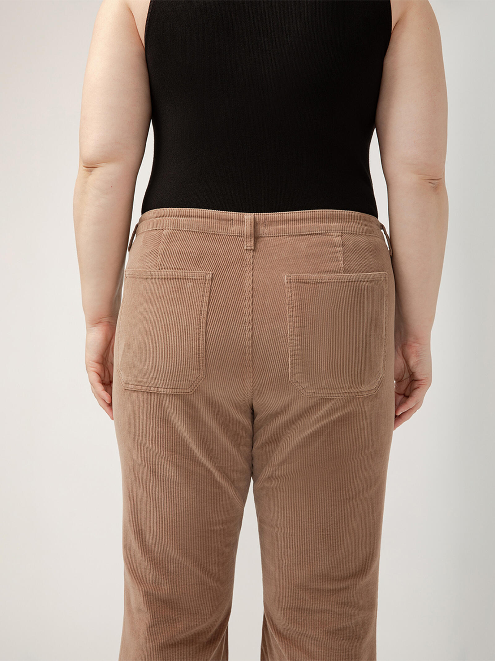 Buy Isbister High Rise Flare Leg Corduroy Pant Plus Size for USD