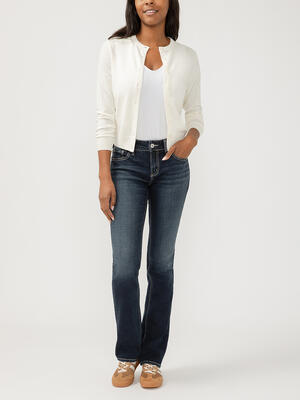 Elyse Mid Rise Slim Bootcut Jeans