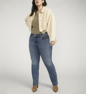 Suki Mid Rise Slim Bootcut Jeans Plus Size