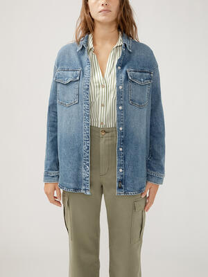 Women's Denim Shirt Jacket