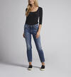 Boyfriend Mid Rise Slim Leg Jeans, Indigo, hi-res image number 0