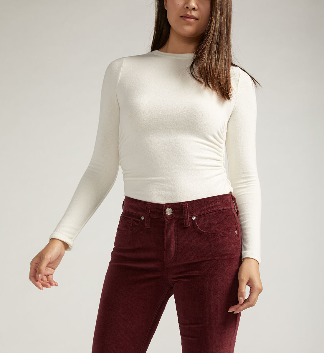 Buy Suki Mid Rise Straight Leg Corduroy Pant for USD 78.00