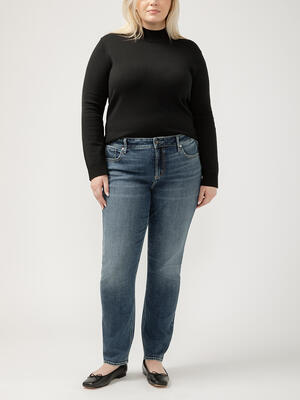 Elyse Mid Rise Straight Leg Jeans Plus size