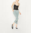 Utility Slim Crop Mid Rise Color Wash, Sage, hi-res image number 3
