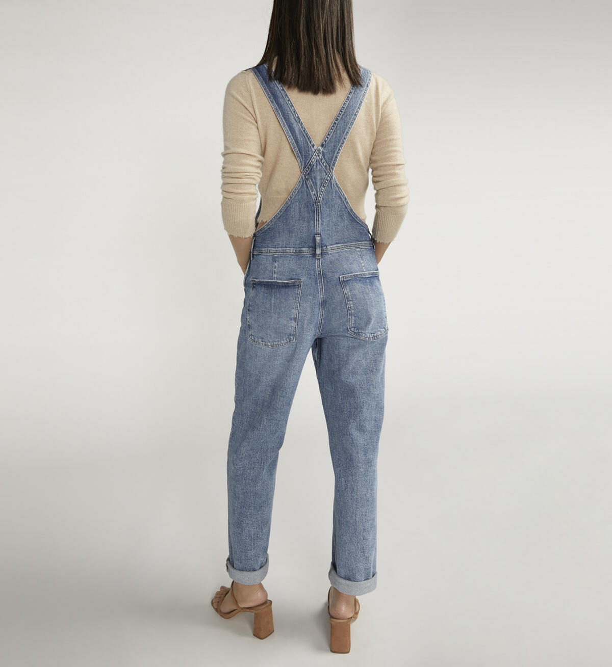 Baggy Straight Leg Overalls, , hi-res image number 1