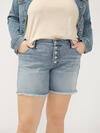 Boyfriend Mid Rise Shorts Plus Size image number 3