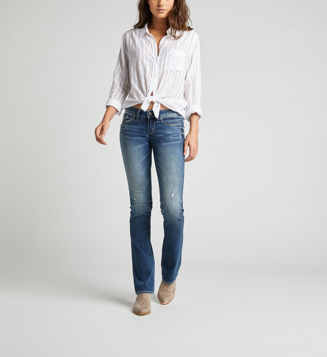 Tuesday Low Rise Slim Bootcut Jeans Alt Image 1