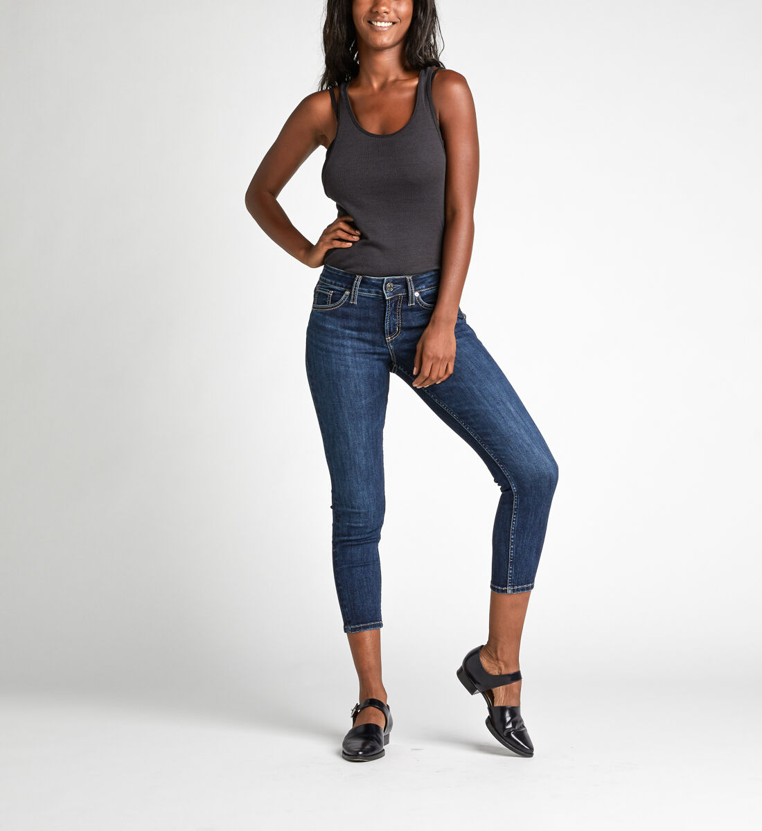 Silver suki skinny crop 2025