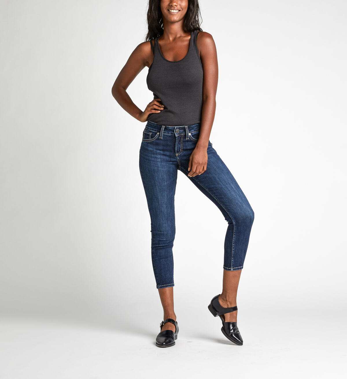Suki Mid-Rise Curvy Skinny Crop Jeans, , hi-res image number 0