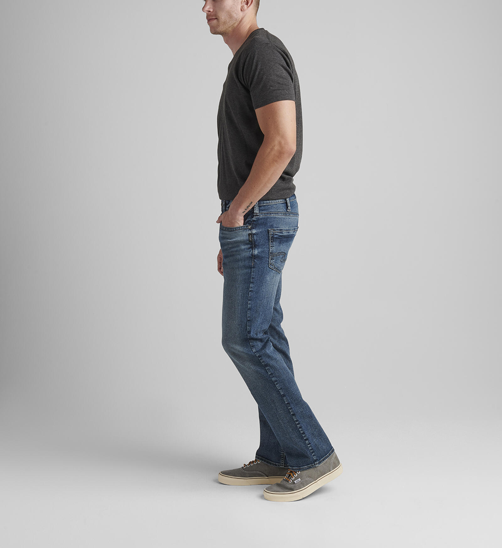 Buy Allan Classic Fit Straight Leg Jeans for USD 88.00 Silver Jeans