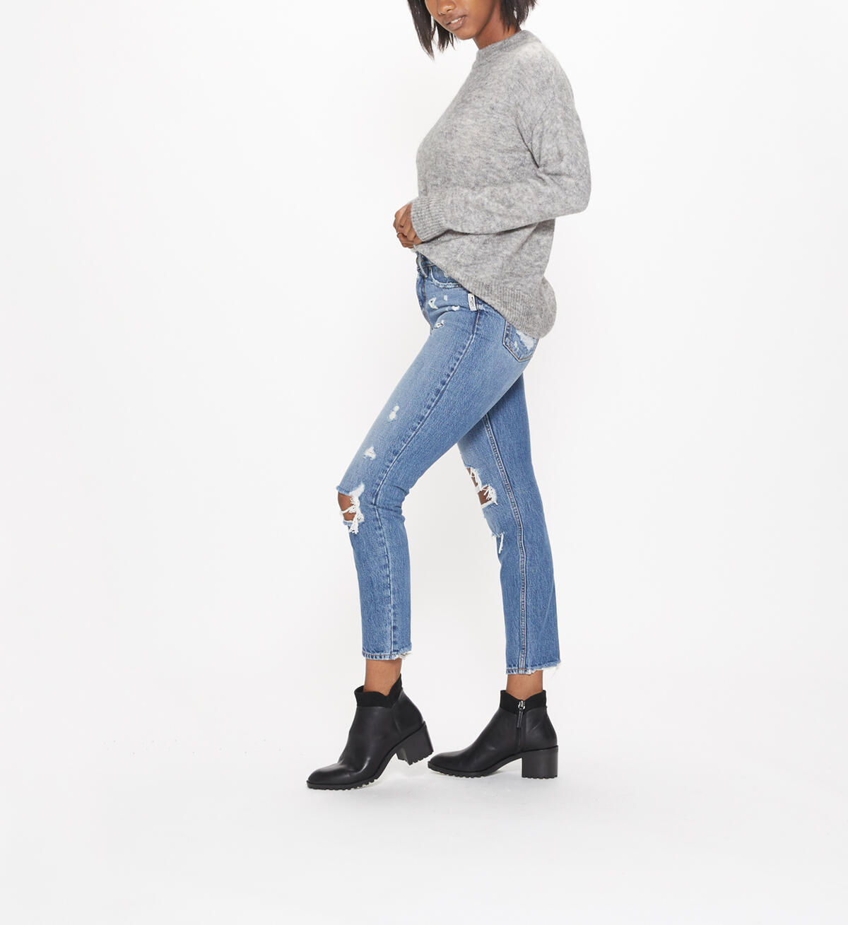 East End Ankle Slim High Medium Wash, , hi-res image number 2