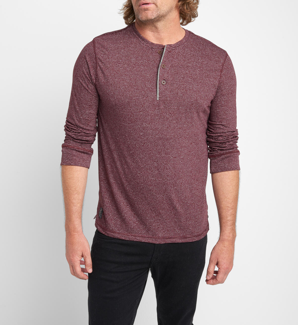 Becket Long-Sleeve Striped Henley, , hi-res image number 0