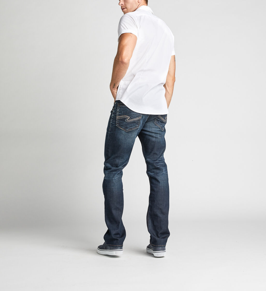 Mens silver shop jeans grayson