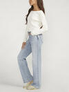 Highly Desirable High Rise Trouser Leg Jeans, Indigo, hi-res image number 0