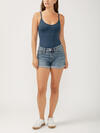Suki Mid Rise Luxe Stretch Shorts image number 0