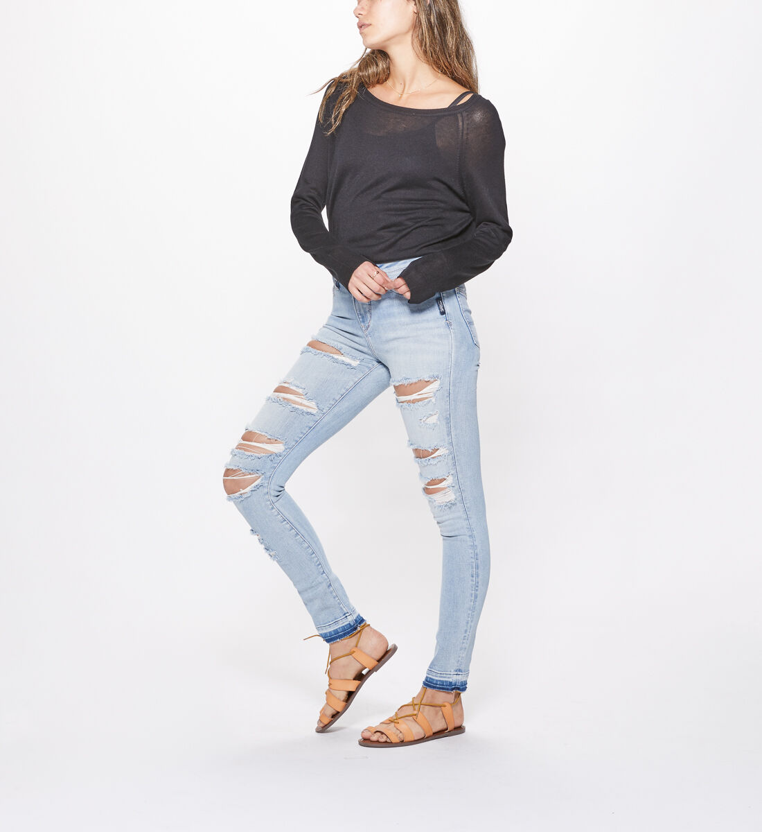 Silver top bleecker jeggings